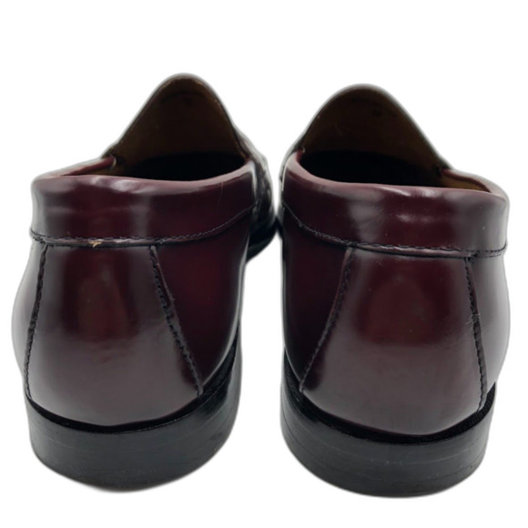 Weejuns GH Bass & Co Men's Burgundy Leather Slip On Penny Loafers 12D Preppy - Picture 9 of 12